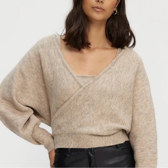 NWT Kuwalla Tee Knit Wrap Sweater - Picture 3 of 4